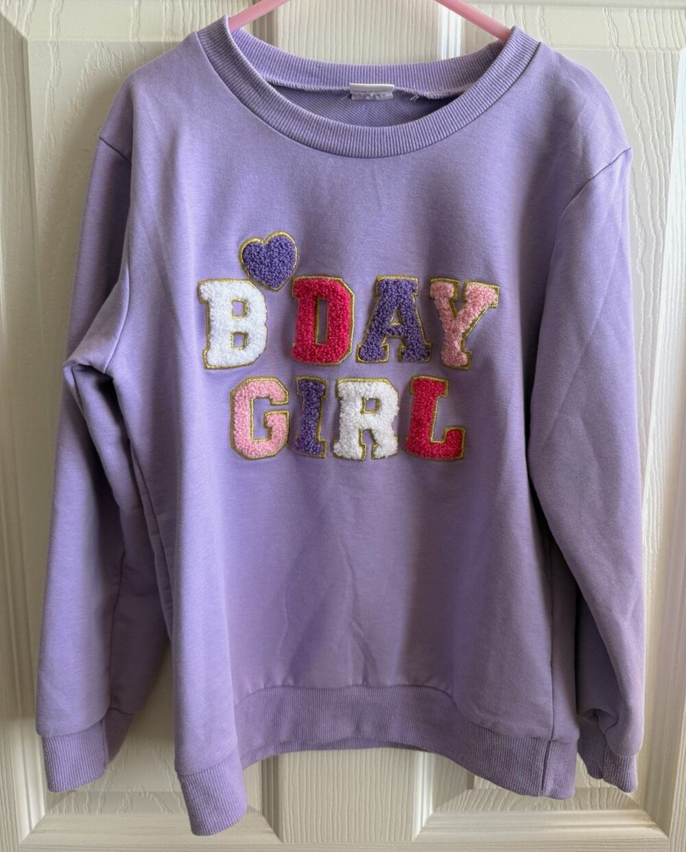 Girls Purple BDAY GIRL set